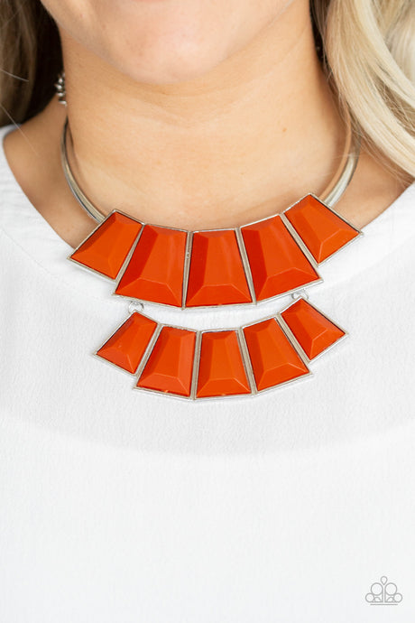 Paparazzi - Lions, TIGRESS, and Bears - Orange Necklace Set