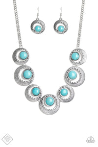 Paparazzi ~ Lions, Tigers, and Bears ~ Blue Necklace Set (Fashion Fix Exclusive)