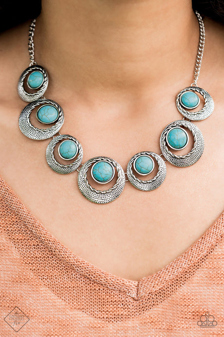 Paparazzi ~ Lions, Tigers, and Bears ~ Blue Necklace Set (Fashion Fix Exclusive)