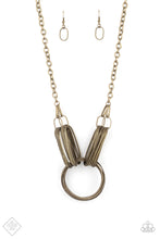 Load image into Gallery viewer, Paparazzi ~ Lip Sync Links ~ Brass Necklace Set (Fashion Fix Exclusive)