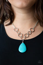 Load image into Gallery viewer, Paparazzi ~ Livin On A PRAIRIE ~ Blue Turquoise Stone Necklace Set
