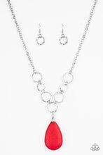 Load image into Gallery viewer, Paparazzi ~ Livin On A PRAIRIE ~ Red Stone Necklace Set