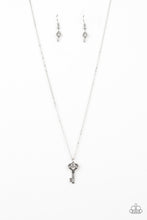 Load image into Gallery viewer, Paparazzi ~ Lock Up Your Valuables ~ White Pendant Necklace Set