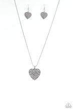 Load image into Gallery viewer, Paparazzi ~ Look Into Your Heart ~ Silver Necklace Set