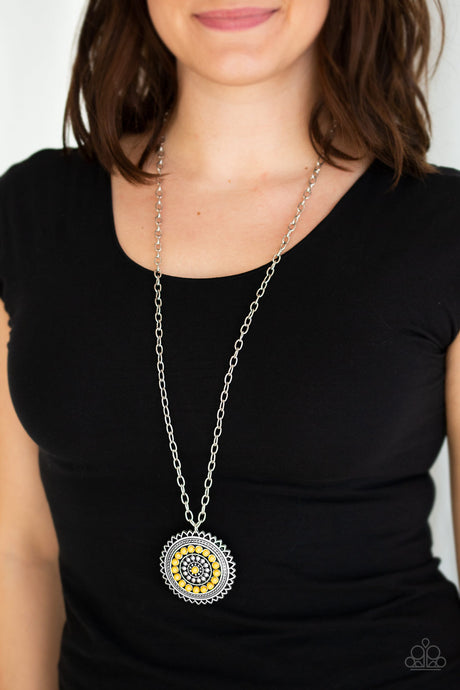 Paparazzi ~ Lost SOL ~ Yellow Necklace Set