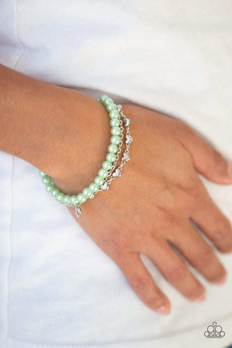 Paparazzi ~ Love Like You Mean It ~ Green Bracelet