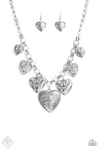 Load image into Gallery viewer, Paparazzi ~  Love Lockets ~ Silver Hearts Necklace &amp; Bracelet Set (Fashion Fix Exclusive)