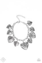 Load image into Gallery viewer, Paparazzi ~  Love Lockets ~ Silver Hearts Necklace &amp; Bracelet Set (Fashion Fix Exclusive)