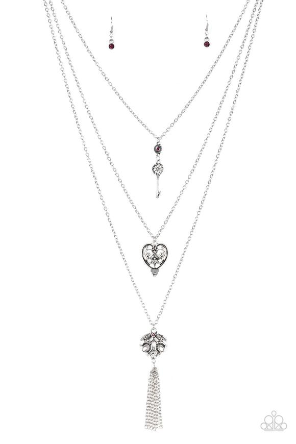 Paparazzi ~ Love Opens All Doors ~ Purple Necklace Set