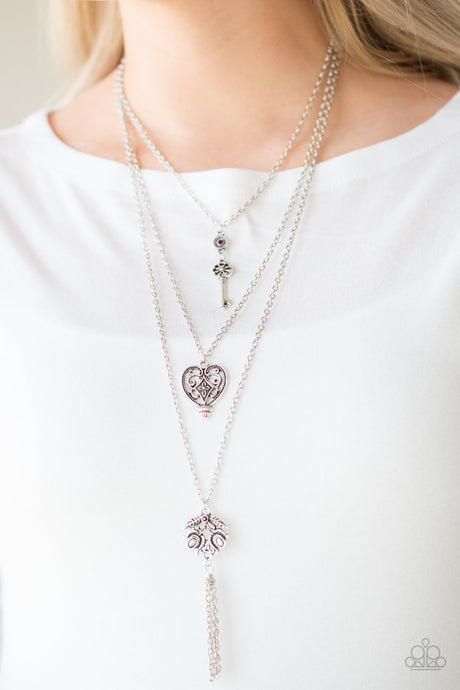 Paparazzi ~ Love Opens All Doors ~ Purple Necklace Set
