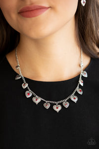Paparazzi ~ Lovely Lockets ~ Red Heart Necklace Set