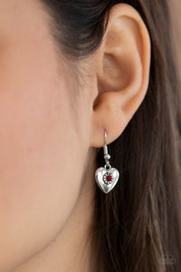 Paparazzi ~ Lovely Lockets ~ Red Heart Necklace Set