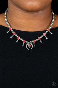 Paparazzi - Luck Of The West - Red Necklace Set