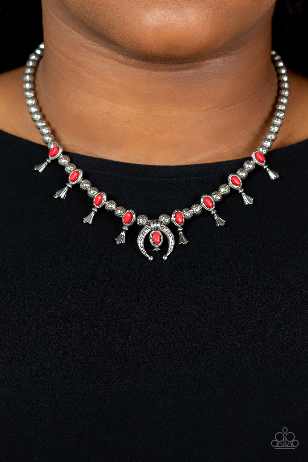 Paparazzi - Luck Of The West - Red Necklace Set