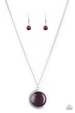 Load image into Gallery viewer, Paparazzi ~ Luminous Lagoon ~ Purple Moonstone Pendant Necklace Set