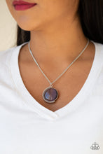 Load image into Gallery viewer, Paparazzi ~ Luminous Lagoon ~ Purple Moonstone Pendant Necklace Set