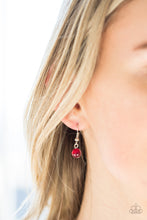Load image into Gallery viewer, Paparazzi ~ Luminous Lagoon ~ Red Moonstone Pendant Necklace Set