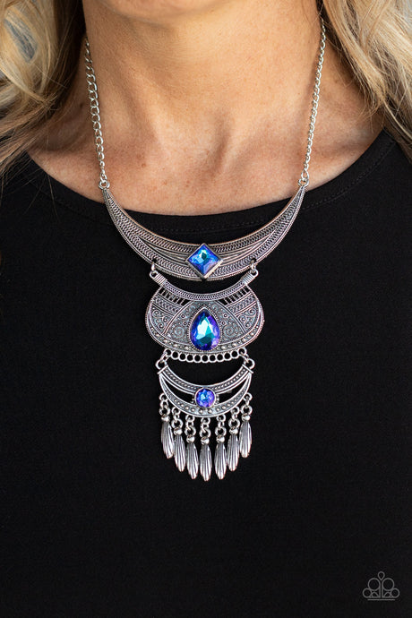 Paparazzi ~ Lunar Enchantment ~ Blue Necklace Set