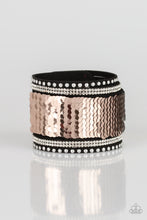 Load image into Gallery viewer, Paparazzi ~ MERMAIDS Have More Fun ~ Gold/Silver Reversible Sequins Wrap Bracelet