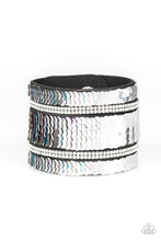 Load image into Gallery viewer, Paparazzi ~ MERMAID Service ~ Multi/Silver Reversible Sequin Wrap Bracelet