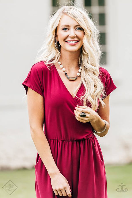 Paparazzi ~ Magnificent Musings ~ Fashion Fix Complete Trend Blend ~ Black/Gunmetal Necklace Set