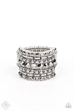 Load image into Gallery viewer, Paparazzi ~ Target Locked ~ Silver Ring with Stretchy Band (Fashion Fix Exclusive)
