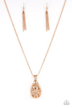 Load image into Gallery viewer, Paparazzi - Magic Potions - Rose Gold Filigree Necklace - Klassy Jewelz Boutique