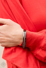 Load image into Gallery viewer, Paparazzi ~ Dangerous Dazzle ~ Black/Gunmetal Necklace and Bracelet Set (Fashion Fix Exclusive)