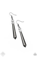 Load image into Gallery viewer, Paparazzi ~ Sparkle Stream ~ Black Gunmetal Earrings ( Fashion Fix Exclusive)