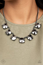 Load image into Gallery viewer, Paparazzi ~ Magnificent Musings ~ Fashion Fix Complete Trend Blend ~ Black Gunmetal Necklace Set