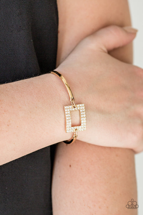 Paparazzi ~ Main Street Metro ~ Gold Bracelet