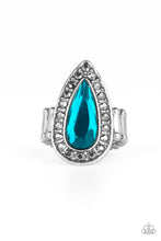 Load image into Gallery viewer, Paparazzi ~ Majestic Mayhem ~ Blue Ring with Stretchy Band