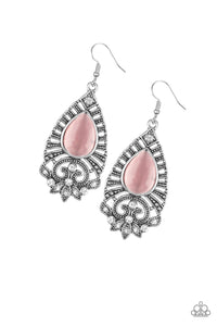 Paparazzi ~ Majestically Malibu ~ Pink Moonstone Earrings