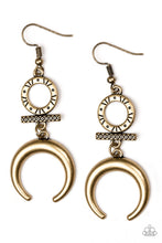 Load image into Gallery viewer, Paparazzi ~ Majestically Moon Child ~ Brass Earrings