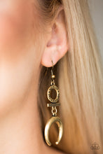 Load image into Gallery viewer, Paparazzi ~ Majestically Moon Child ~ Brass Earrings