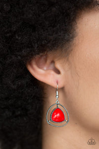 Paparazzi ~ Make A Point ~ Red Necklace Set