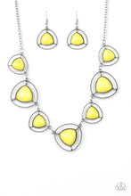 Load image into Gallery viewer, Paparazzi ~ Make A Point ~ Yellow Necklace Set