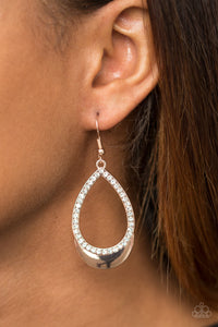 Paparazzi ~ Make It REIGN ~ Rose Gold Earrings