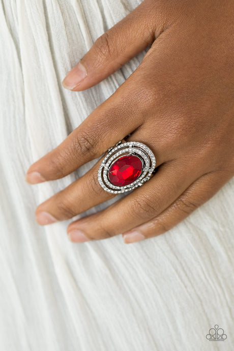 Paparazzi ~ Making History ~ Red  Ring with Stretchy Band