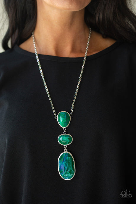 Paparazzi ~ Making an Impact ~ Green Necklace Set