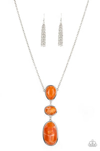 Paparazzi - Making an Impact - Orange Necklace Set