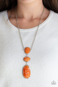 Paparazzi - Making an Impact - Orange Necklace Set