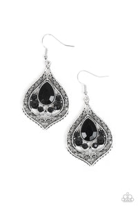Paparazzi ~ Malibu Mama ~ Black Earrings