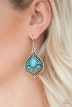 Load image into Gallery viewer, Paparazzi ~ Malibu Mama ~ Blue Earrings