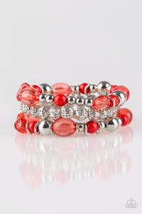 Paparazzi ~ Malibu Marina ~ Red Bracelet