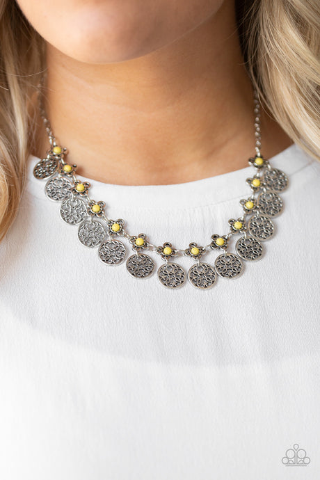 Paparazzi ~ Mandala Movement ~ Yellow Necklace Set