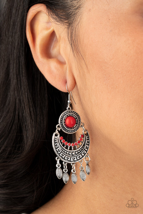 Paparazzi ~ Mantra to Mantra ~ Red Earrings