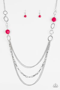 Paparazzi ~ Margarita Masquerades ~ Pink Necklace Set