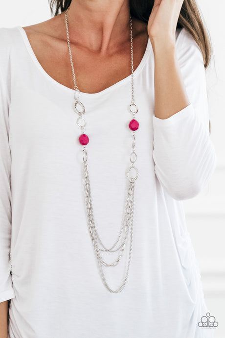 Paparazzi ~ Margarita Masquerades ~ Pink Necklace Set