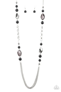 Paparazzi ~ Marina Majesty ~ Black Necklace Set